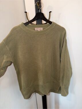 Philosophy Olive Crewneck Knit Sweater